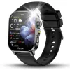 Smartwatch Męski Zegarek Angelo AT571 Czarny Ciśnienie Kardio Rozmowy EKG AMOLED Puls Menu PL